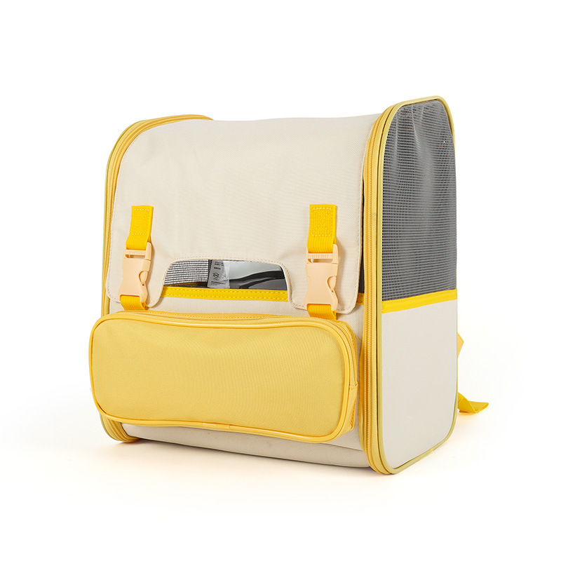 Mochila para gatos con doble hombro, bolsa para mascotas port&aacute;til, transpirable, resistente a los ara&ntilde;azos, mochila para mascotas de mano antiestr&eacute;s para exteriores, venta al por mayor en stock